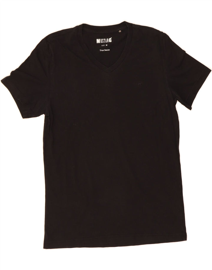 MUSTANG Mens T-Shirt Top Medium Black Cotton Vintage Mustang and Second-Hand Mustang from Messina Hembry 