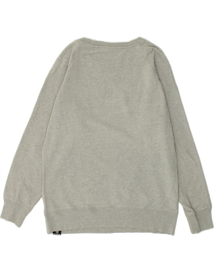 CONVERSE Mens Graphic Sweatshirt Jumper Small Grey Cotton Vintage Converse and Second-Hand Converse from Messina Hembry 