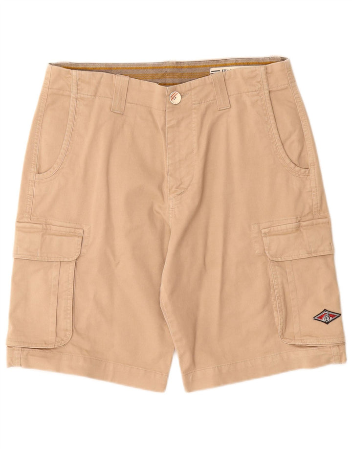 Bear Mens Cargo Shorts W30 Medium Beige Cotton