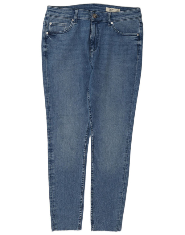 Marks & Spencer Womens The Ivy Skinny Jeans UK 12 Medium W30 L27 Blue