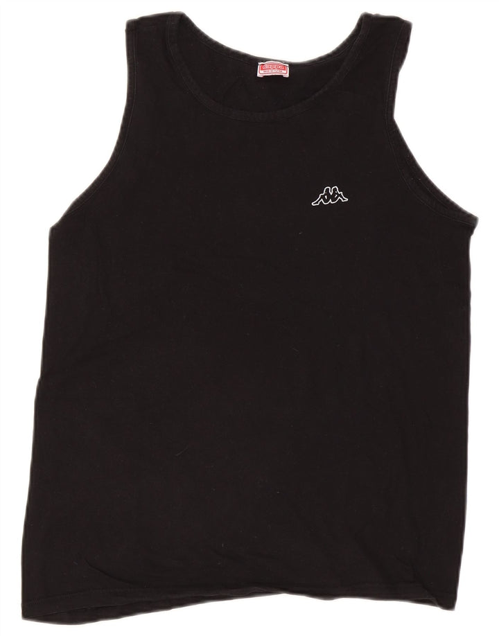 Kappa Mens Vest Top Medium Black