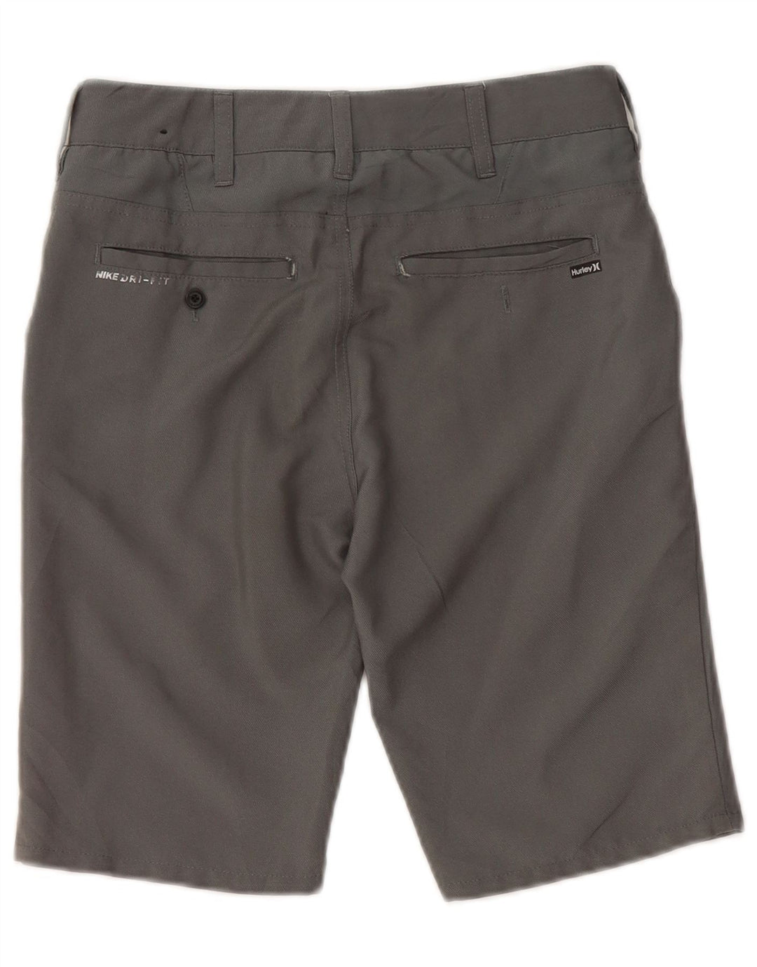 HURLEY Boys Dri Fit Chino Shorts 11-12 Years W26  Grey Polyester