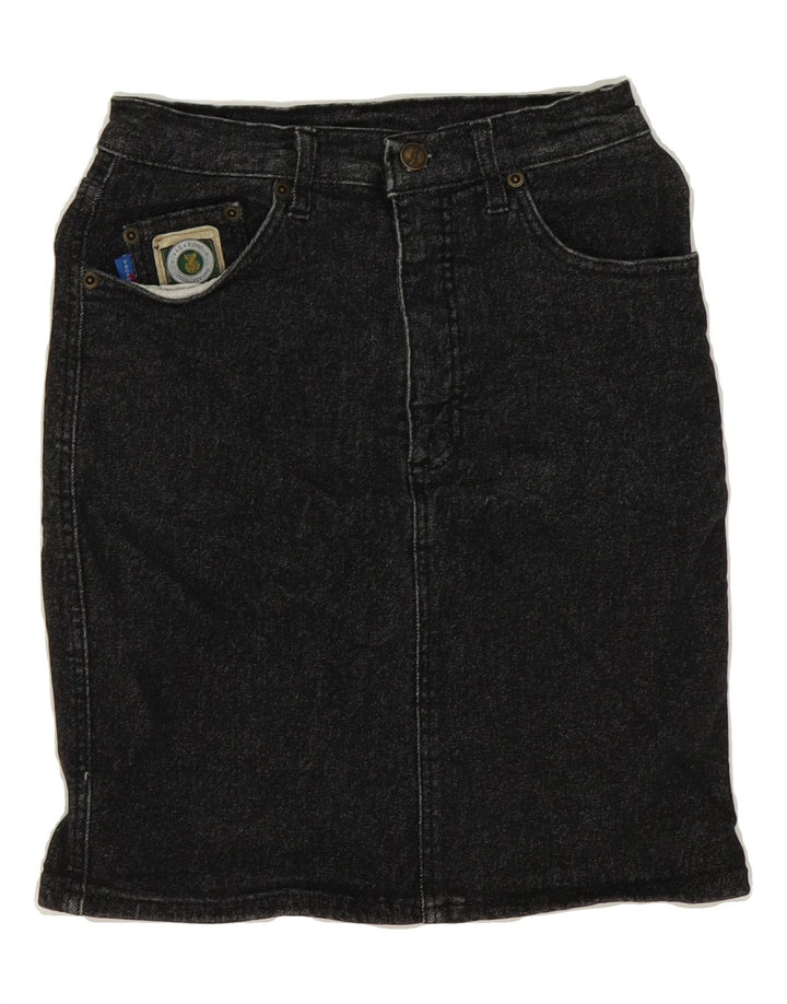 VAGABOND Womens Denim Skirt W28 Medium Black Cotton Vintage Vagabond and Second-Hand Vagabond from Messina Hembry 