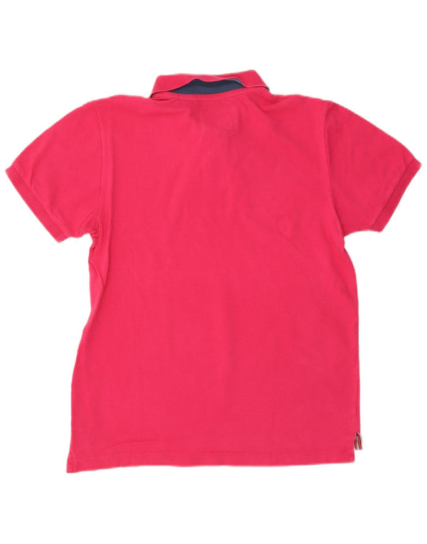 WOOLRICH Mens Polo Shirt Small Pink Cotton