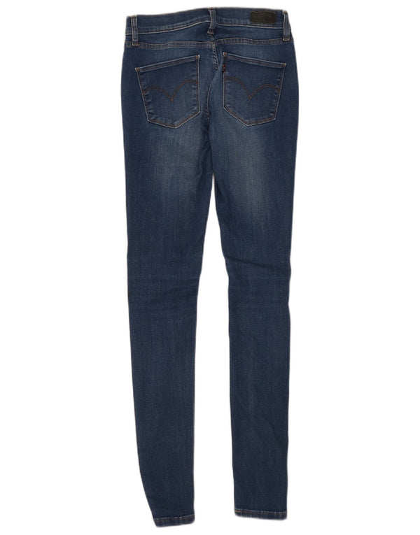 Levi's Womens Slim Skinny Jeans W27 L32 Blue Cotton