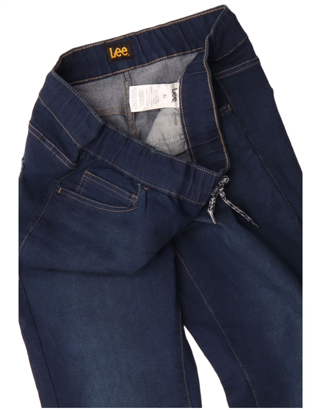 Lee Womens Skinny Jeans XL W38 L33 Blue Cotton