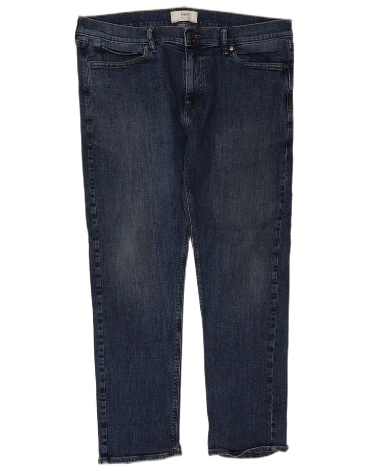 Marks & Spencer Mens Slim Jeans W36 L29 Blue Cotton
