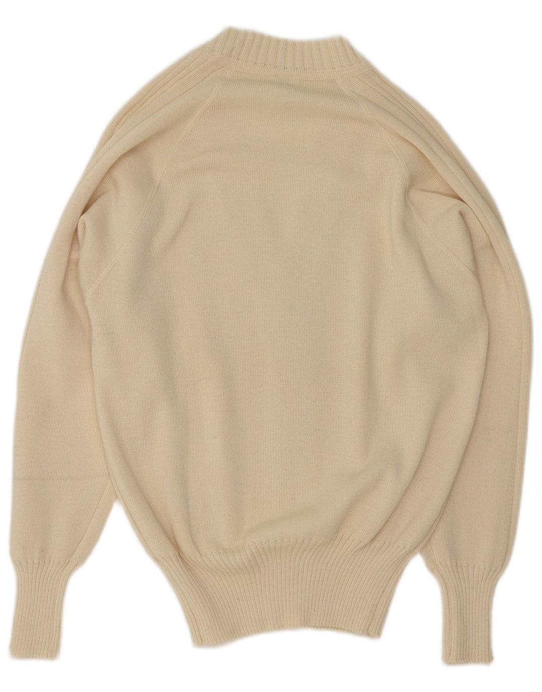 Wubken Womens Cardigan Sweater EU 48 2XL Off White Polyacrylic