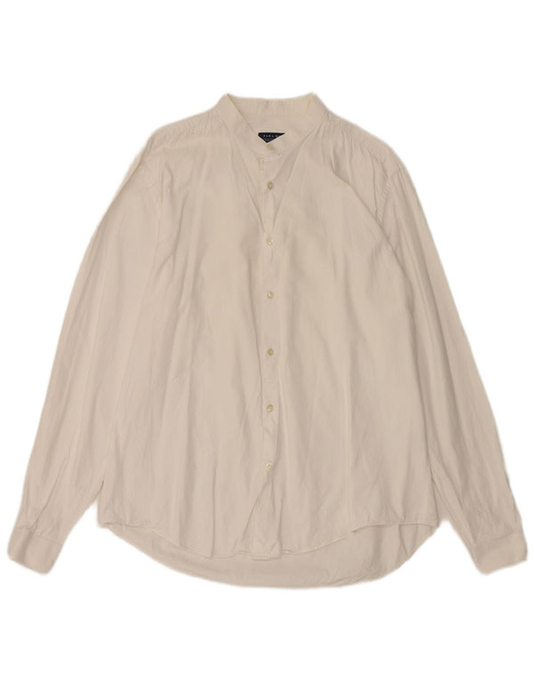 Zara Mens Slim Fit Shirt XL White Cotton
