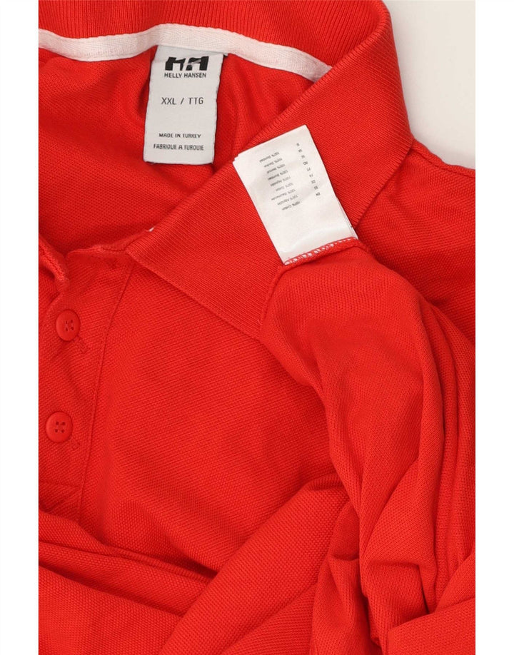 Helly Hansen Mens Polo Shirt 2XL Red Cotton