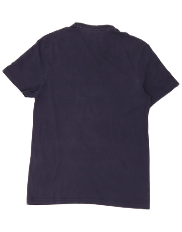 Lyle & Scott Mens T-Shirt Top Small Navy Blue Cotton