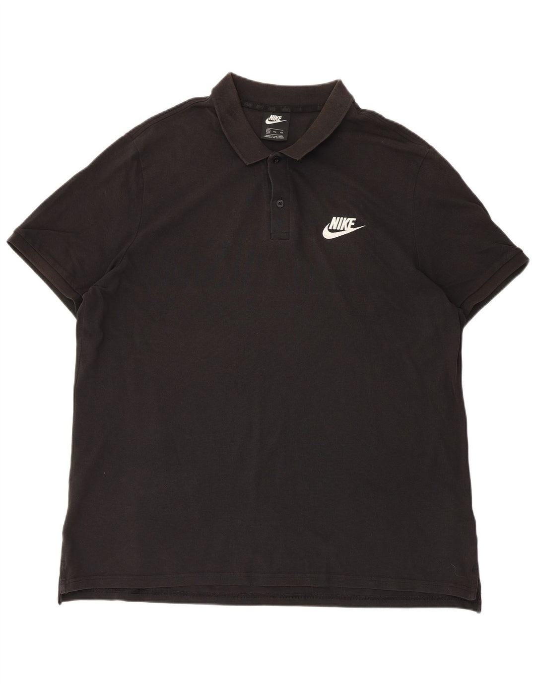 Nike Mens Polo Shirt 2XL Black Cotton