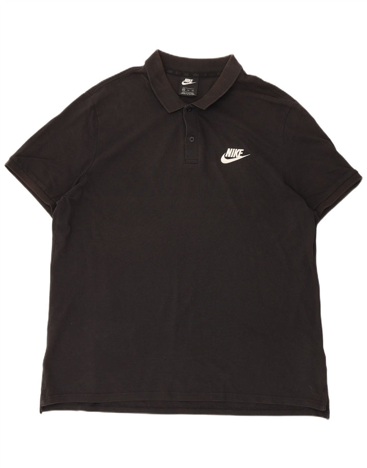 Nike Mens Polo Shirt 2XL Black Cotton
