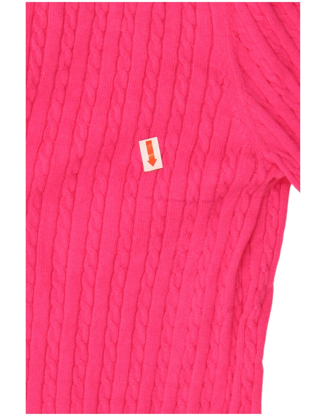 TOMMY HILFIGER Womens Boat Neck Jumper Sweater UK 14 Large Pink Cotton