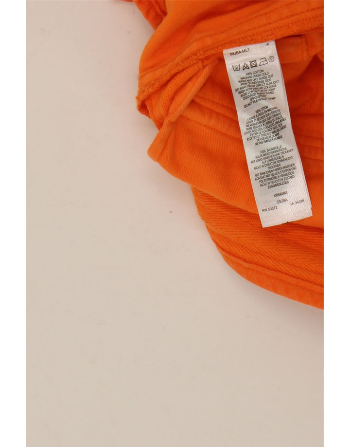 French Connection Mens Cargo Shorts W32 Medium Orange Cotton