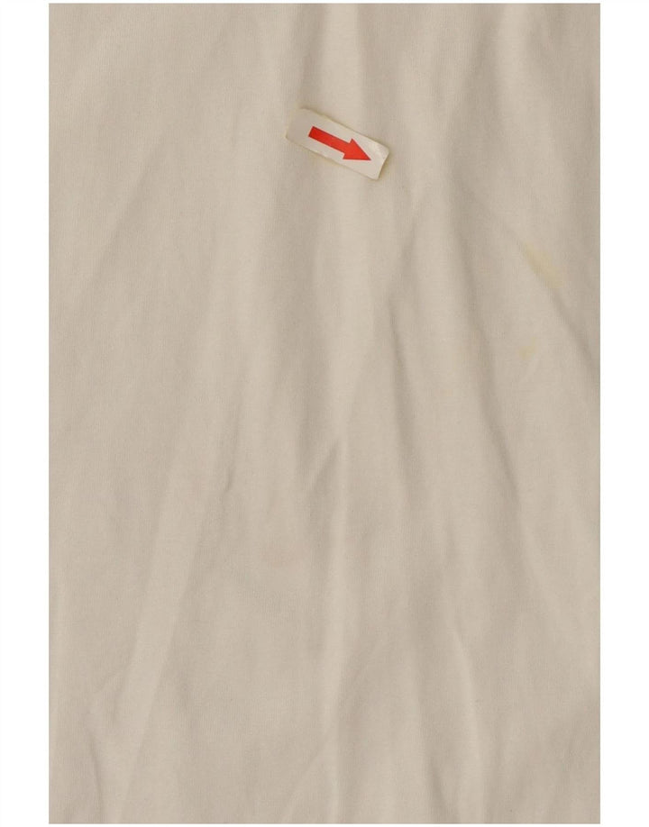 Massimo Dutti Womens Oversized T-Shirt Top UK 10 Small White Cotton