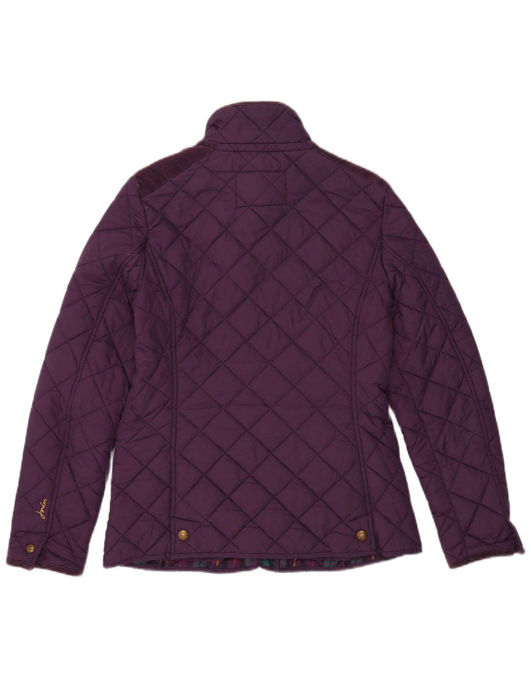 JOULES Womens Quilted Jacket UK 12 Medium Purple Polyamide