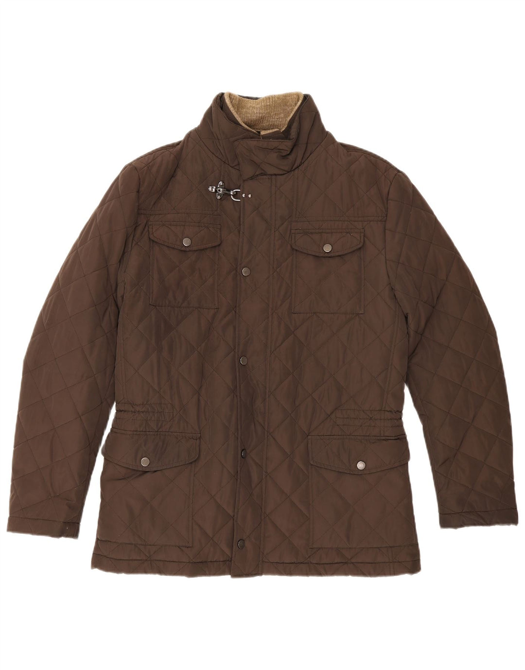 Mabrun Mens Quilted Jacket IT 50 Large Brown Polyester