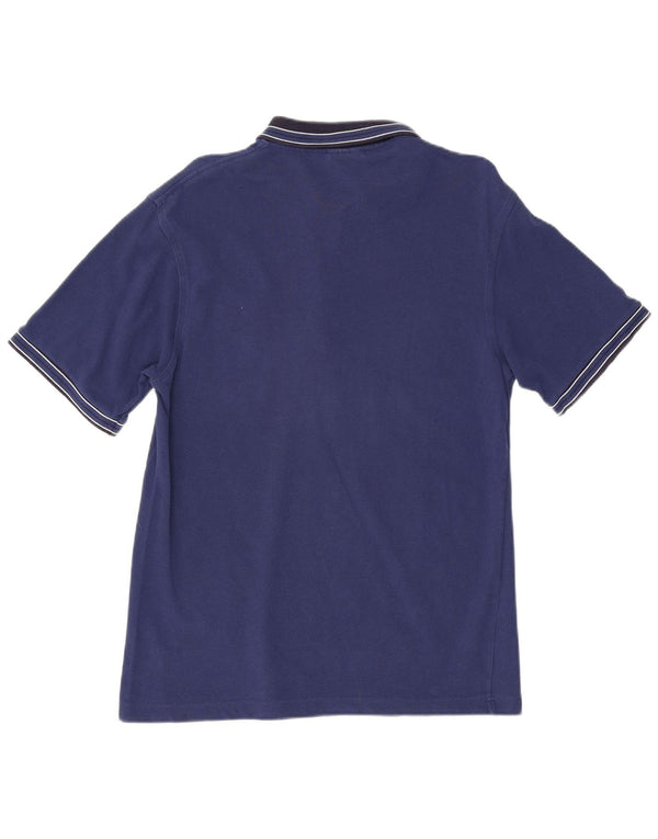 Lacoste Mens Polo Shirt Size 3 Small Blue Colourblock Cotton