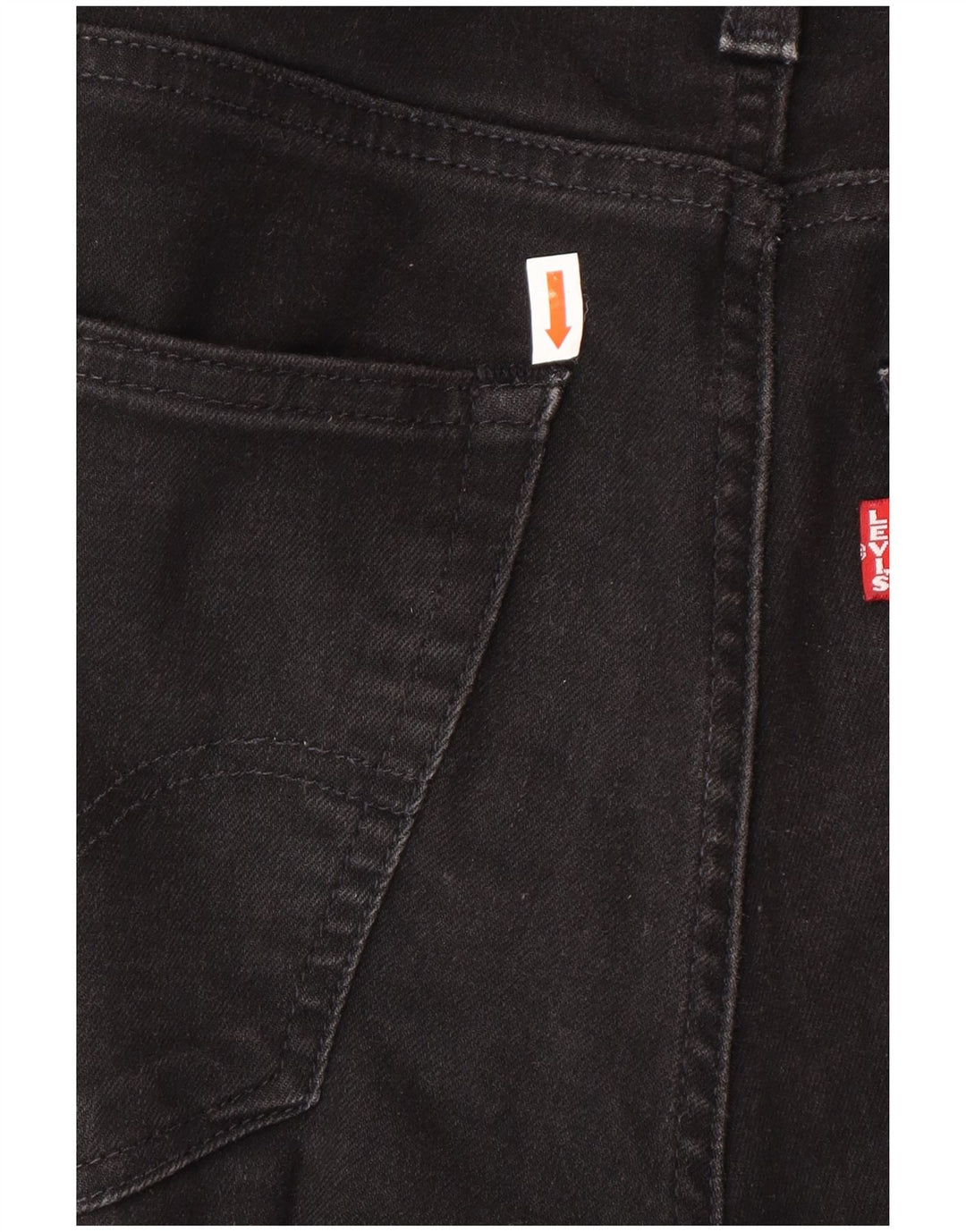 LEVI'S Mens Skinny Tapered Jeans W32 L32 Black Cotton