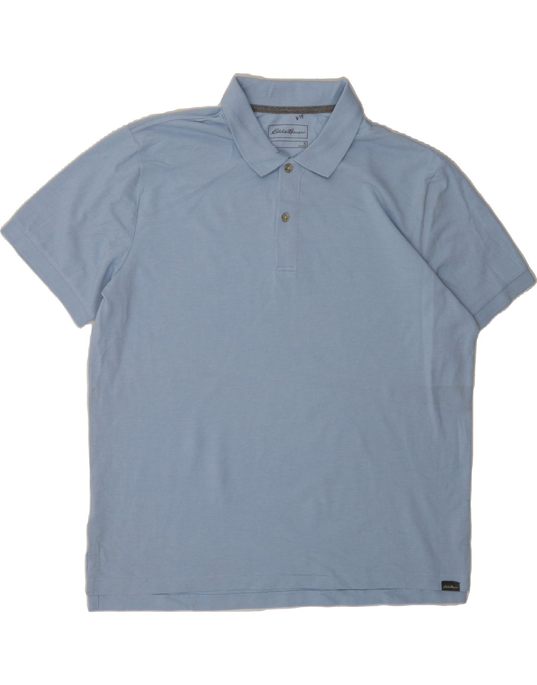 EDDIE BAUER Mens Polo Shirt XL Blue Cotton Vintage Eddie Bauer and Second-Hand Eddie Bauer from Messina Hembry 