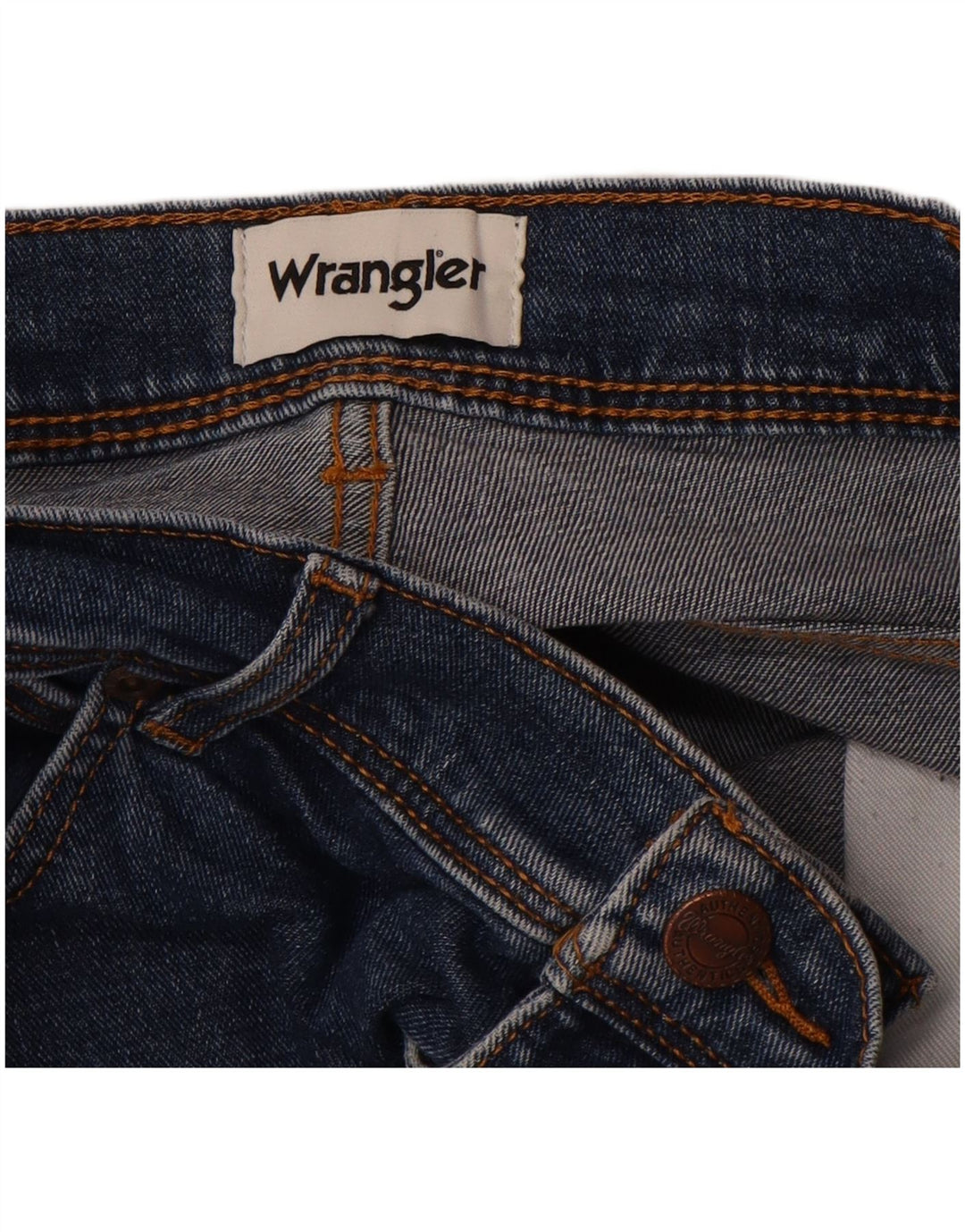 WRANGLER Mens Texas Straight Jeans W34 L30 Blue Cotton
