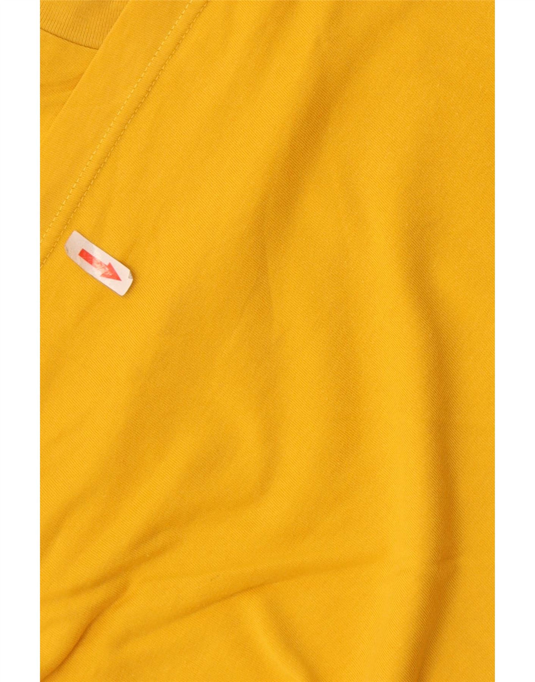 Asics Mens T-Shirt Top XL Yellow Cotton