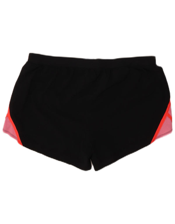 Under Armour Womens Heat Gear Sport Shorts UK 18 XL Black Colourblock