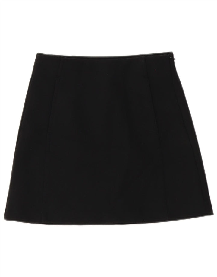 Zara Womens Mini Skirt XS W24 Black Polyester
