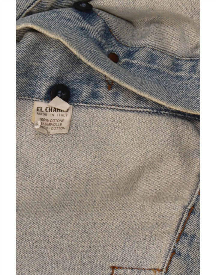 El Charro Mens Denim Jacket UK 42 XL Blue Cotton
