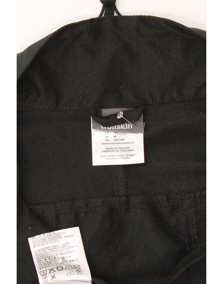 JACK WOLFSKIN Mens Gilet UK 48 2XL Black Colourblock Polyester