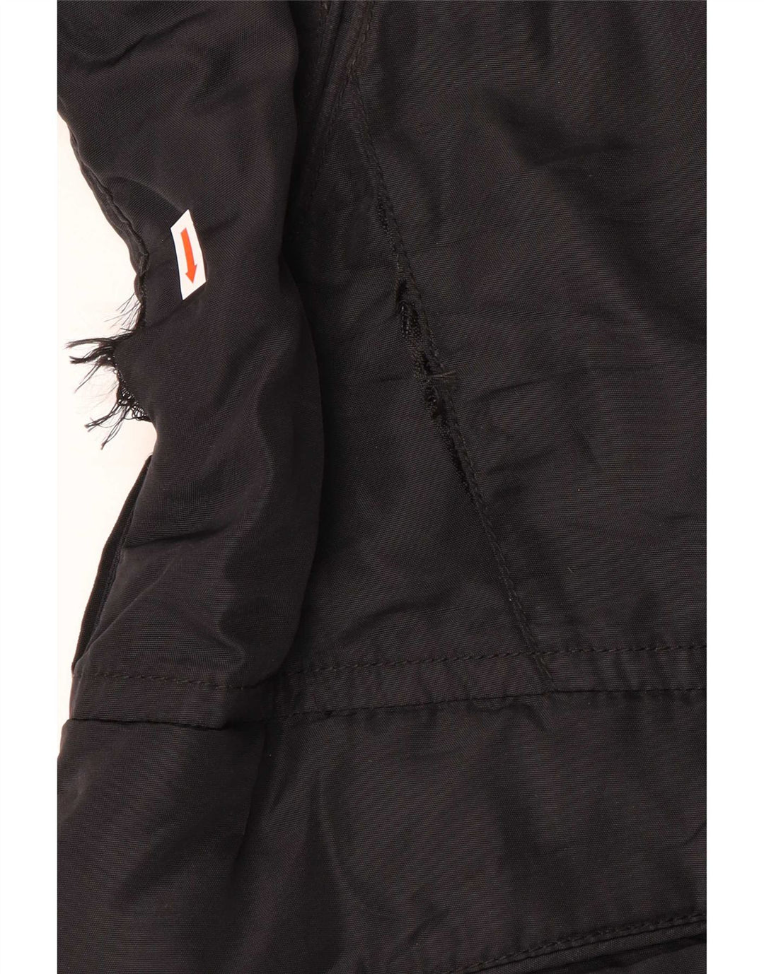 PEUTEREY Womens Hooded Padded Coat IT 46 Large Black Polyamide
