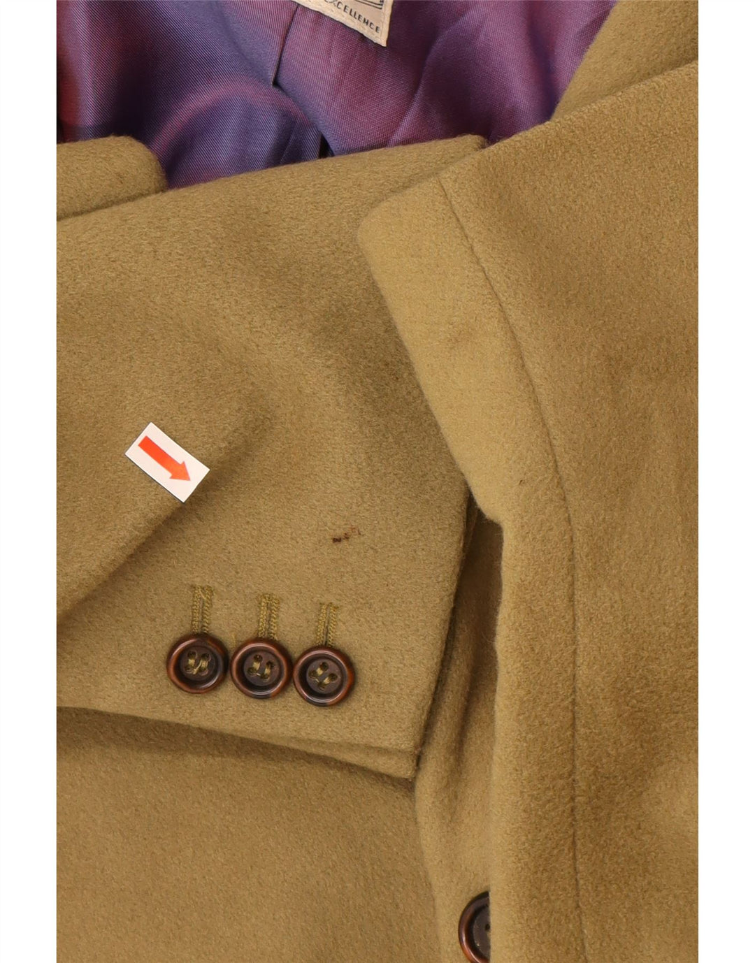 HUGO BOSS Mens 2 Button Blazer Jacket EU 52 XL Beige Wool