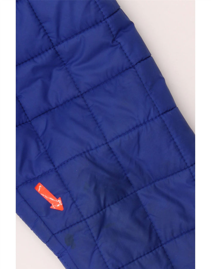 Superdry Womens Hooded Padded Jacket UK 10 Small Blue Nylon