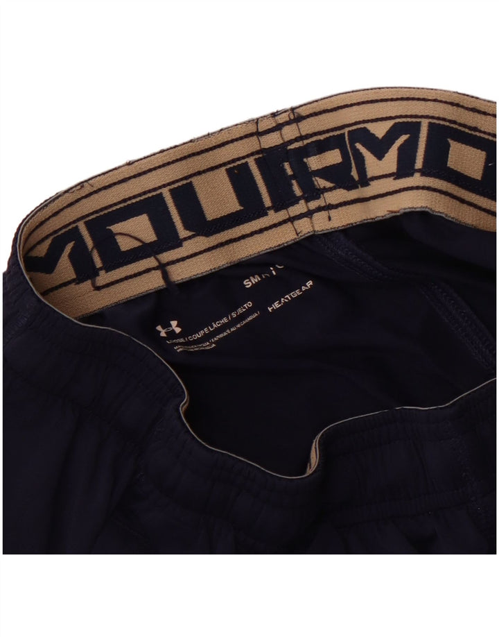 Under Armour Mens Rage Baseball Graphic Sport Shorts Small Navy Blue