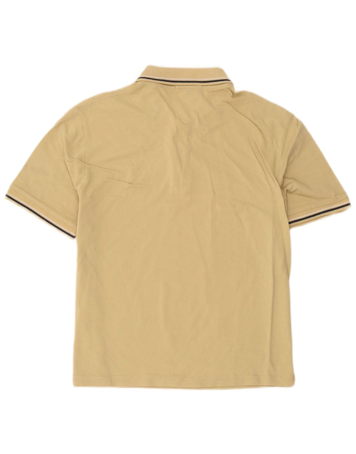 Trussardi Mens Polo Shirt Medium Beige Striped