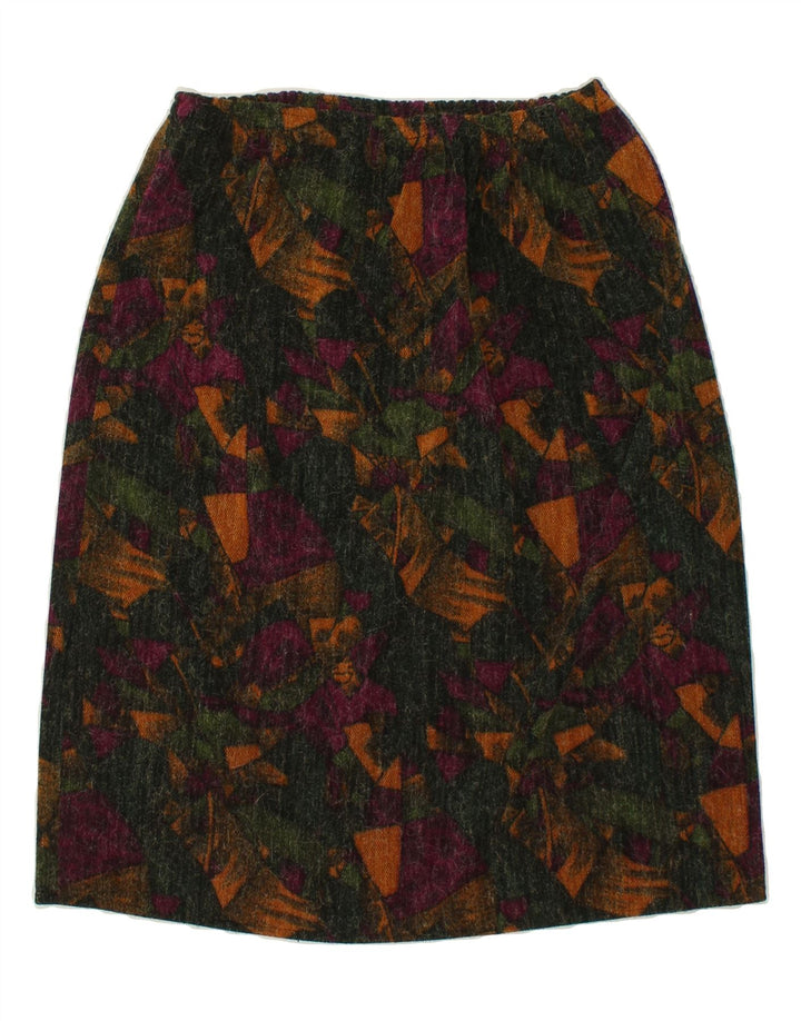 VINTAGE Womens Abstract Pattern Straight Skirt W34 Large  Multicoloured Vintage Vintage and Second-Hand Vintage from Messina Hembry 