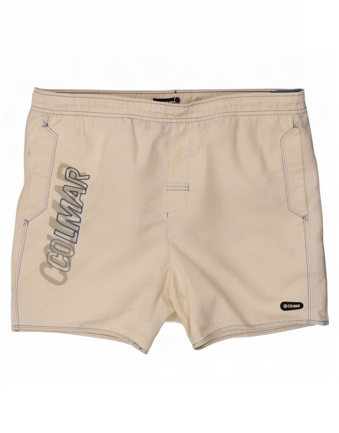 Colmar Mens Graphic Swimming Shorts IT 52 Large White Polyester