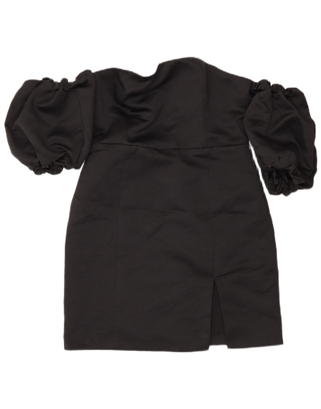 Topshop Womens Mini Off Shoulder Dress UK 10 Small Black Polyester