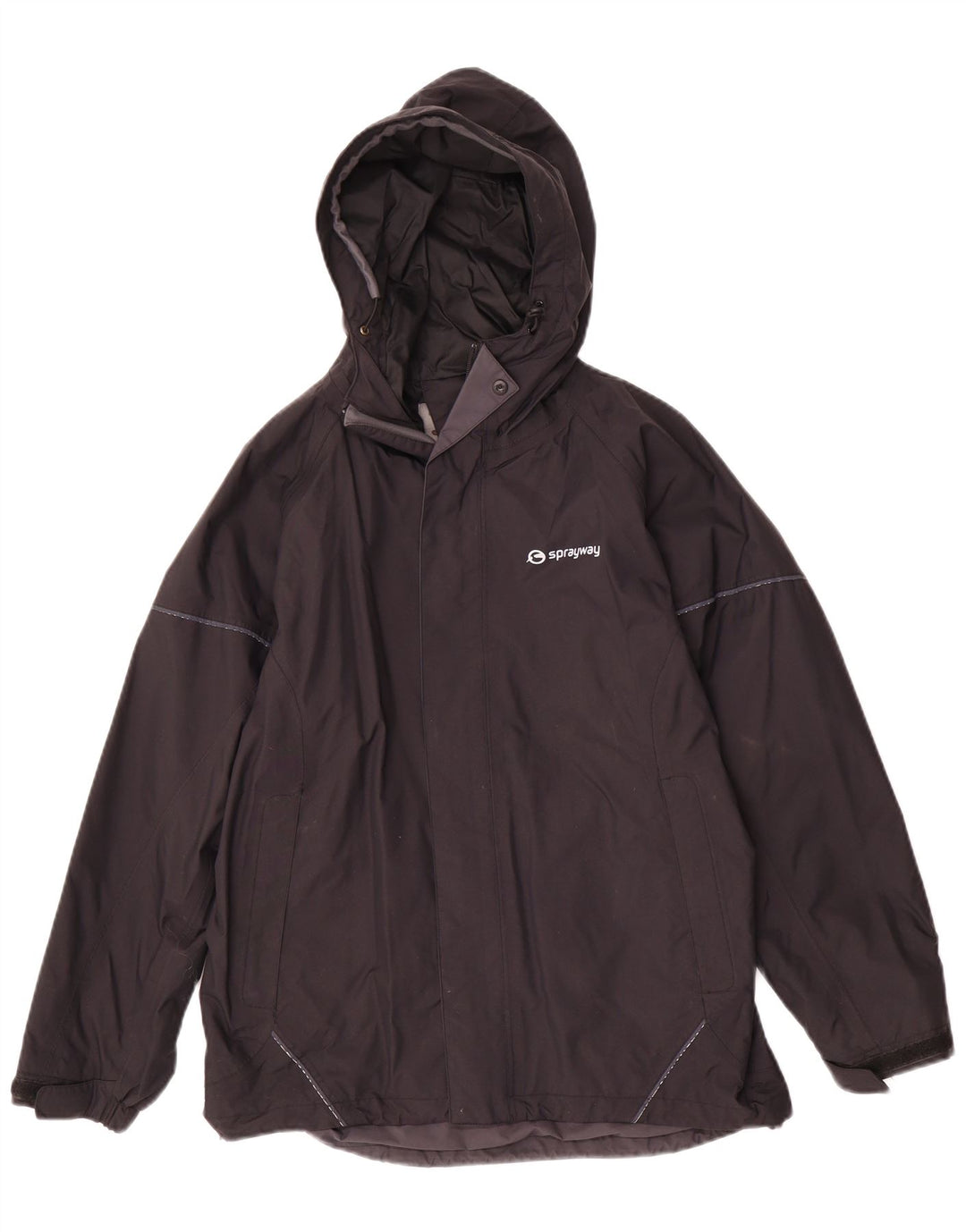 Sprayway Boys Hooded Rain Jacket 12-13 Years Black Polyester