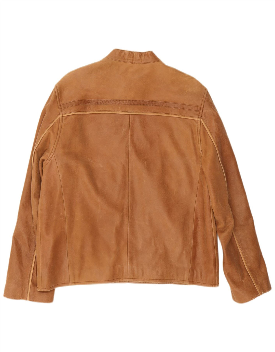 Vintage Mens Leather Jacket UK 36 Medium Brown Leather