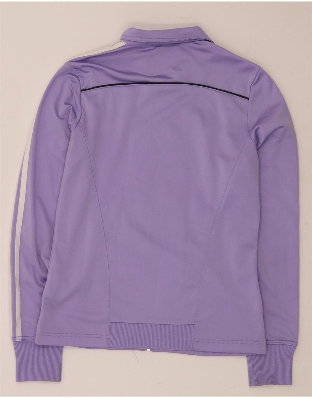 ADIDAS Womens Tracksuit Top Jacket UK 12 Medium  Purple Polyester