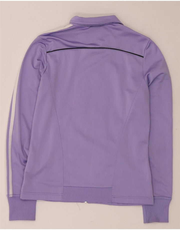ADIDAS Womens Tracksuit Top Jacket UK 12 Medium  Purple Polyester