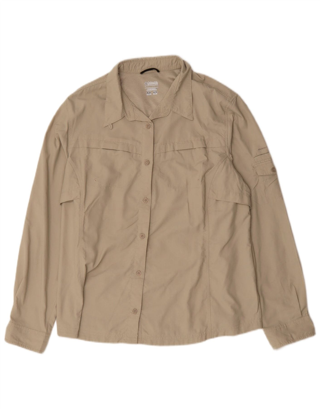 Columbia Mens Shirt XL Beige Nylon
