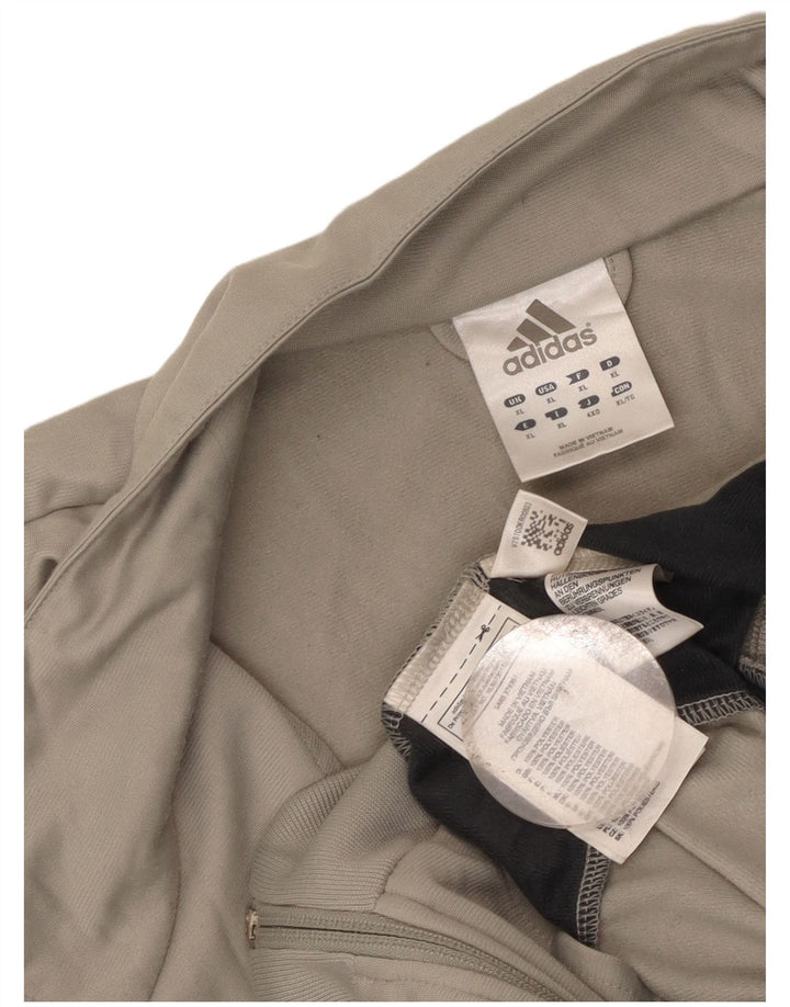 Adidas Mens Tracksuit Top Jacket XL Grey Colourblock Polyester