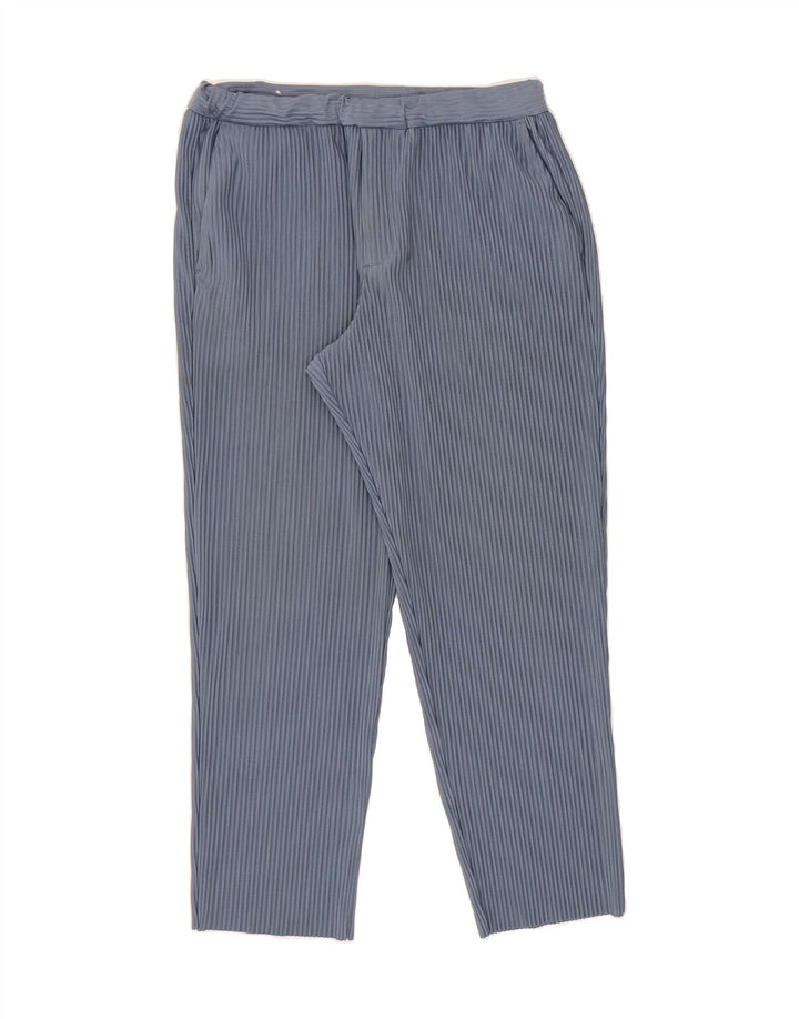 ZARA Womens Straight Chino Trousers Medium W31 L28 Blue Vintage Zara and Second-Hand Zara from Messina Hembry 