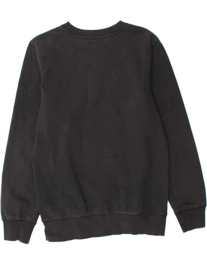 LEVI'S Boys Graphic Sweatshirt Jumper 15-16 Years Black Cotton Vintage Levi's and Second-Hand Levi's from Messina Hembry 
