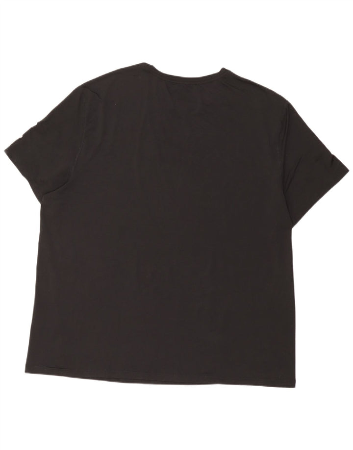 Russell Athletic Mens Dri-Power T-Shirt Top 2XL Black Polyester