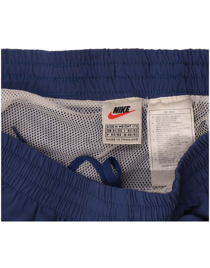 Nike Mens Graphic Swimming Shorts Medium  Blue Colourblock Nylon