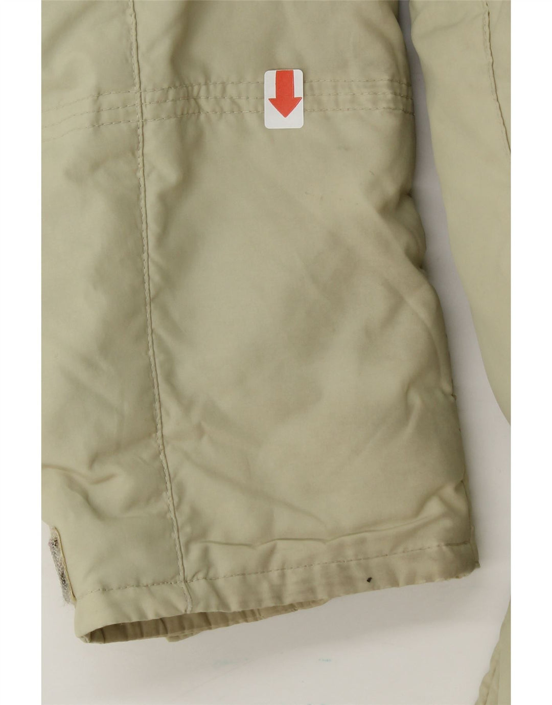 WOOLRICH Womens Hooded Padded Coat UK 16 Large Beige Vintage Woolrich and Second-Hand Woolrich from Messina Hembry 